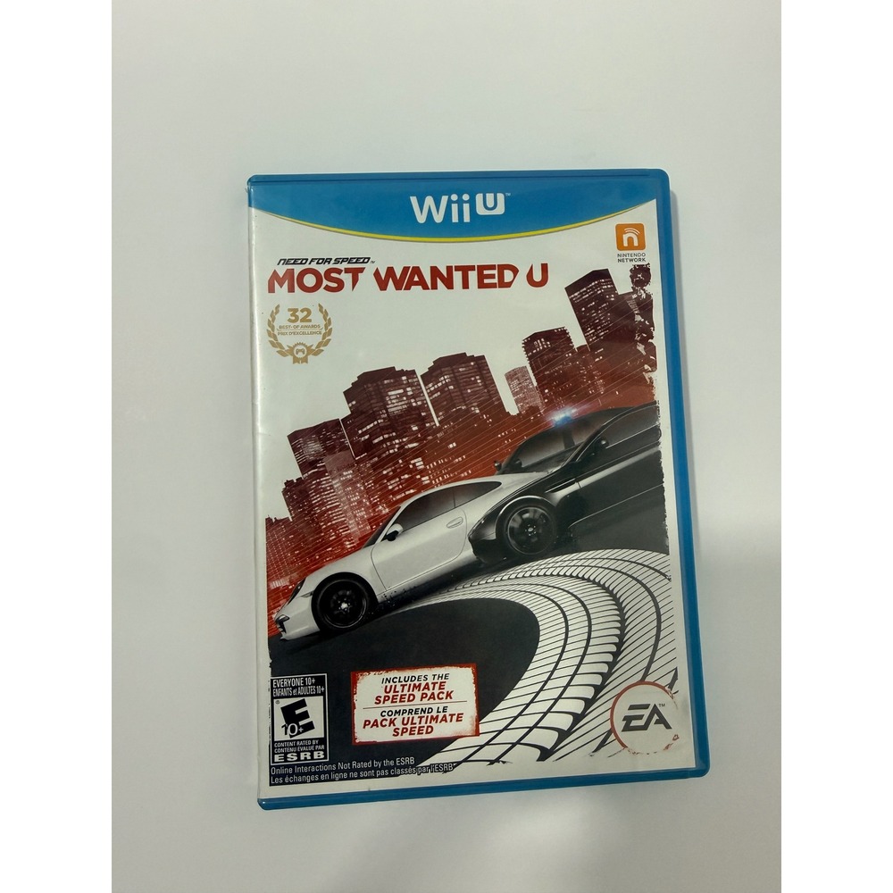 EA Need for Speed Most Wanted U Nintendo Wii U Blue Good Ultimate Speed Pack